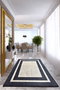 Conceptum Alfombra de Pasillo Black Frame Multicolor 80 x 300 cm